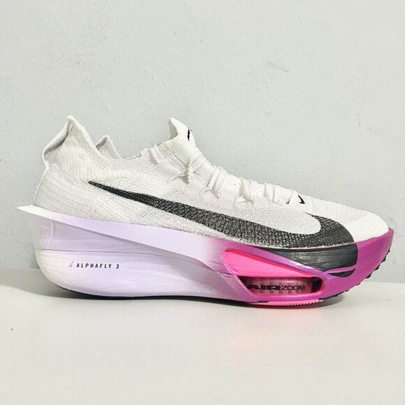 Nike Air Zoom AlphaFly NEXT% 3 “White Vivid Grape” Men’s Size Running Shoes - Picture 6 of 7